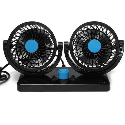 Double ventilateur pour voiture – Refroidissement puissant et orientable